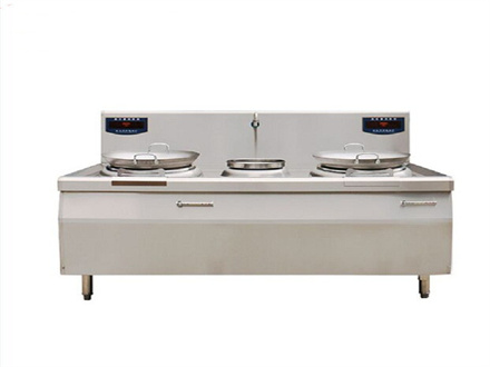 電磁雙炒單溫灶